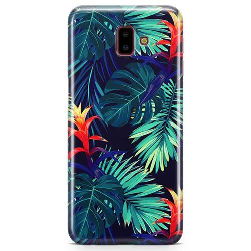 Samsung Galaxy J6 Plus Kılıf Pasifik Yapraklar Arka Kapak Koruma Desenli Full Koruyucu
