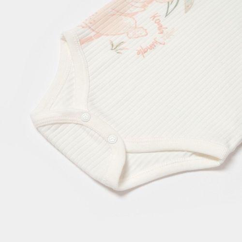 Bibaby Bibaby Biorganic Koala Jungle Uzun Kol Bebek Body 56969 Pembe
