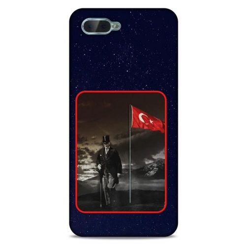 Oppo Rx17 Neo Kılıf Atatürk (40) Fit Silikon Kılıf Gece Yıldızlar