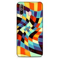 Samsung Galaxy A60 Kılıf Pastel Renkler (28) Arka Kapak Karışık Renkli