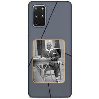 Samsung Galaxy S20 Plus Kılıf Atatürk (31) TPU Kılıf Koyu Gri