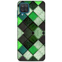 Lopard Samsung Galaxy A12 Uyumlu Kılıf Patchwork (17) Tasarım Kılıf