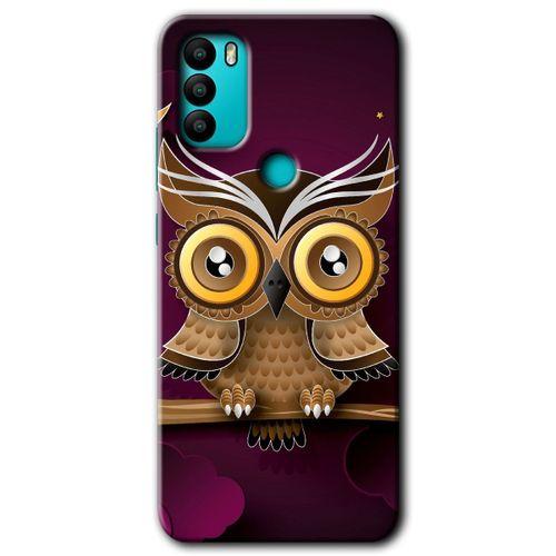 General Mobile GM 21 Plus HD Baskılı Kılıf + 9D Tam Ekran Koruyucu - Owl Bird Branch