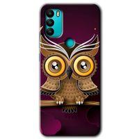 General Mobile GM 21 Plus HD Baskılı Kılıf + 9D Tam Ekran Koruyucu - Owl Bird Branch