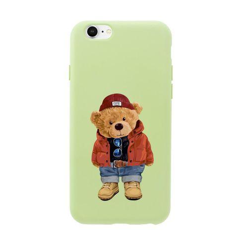 iPhone 6S Teddy Bear Premium Silikonlu Telefon Kılıfı