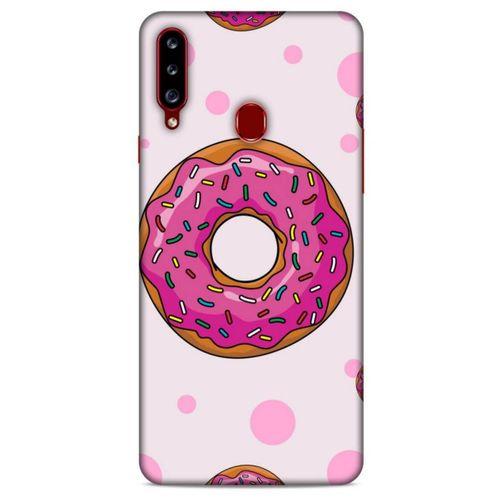 Samsung Galaxy A20s Uyumlu Kılıf Pembe Delisi (25) Antişok Kapak Donut