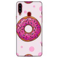Samsung Galaxy A20s Uyumlu Kılıf Pembe Delisi (25) Antişok Kapak Donut