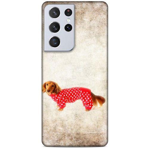 Lopard Samsung Galaxy S21 Ultra Uyumlu Kılıf Köpek Kıyafetleri (30) Silicone Case