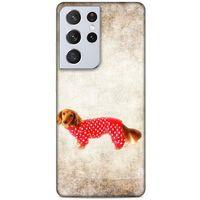 Lopard Samsung Galaxy S21 Ultra Uyumlu Kılıf Köpek Kıyafetleri (30) Silicone Case