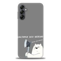 Samsung Galaxy A14 Kılıf HD Baskılı Kılıf - Baltamın Ucu Keskindir + Tam Ekran Koruyucu