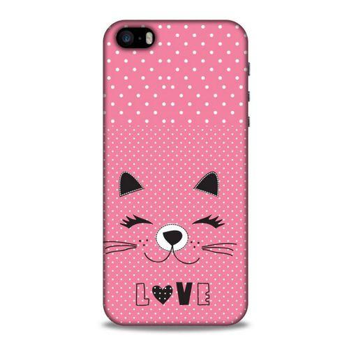 Lopard Apple Iphone 5S Uyumlu Kılıf Kediler (14) Lansman Kılıf Love Cat