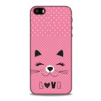 Lopard Apple Iphone 5S Uyumlu Kılıf Kediler (14) Lansman Kılıf Love Cat