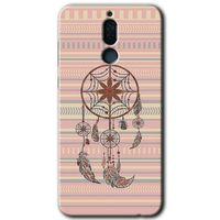 Huawei Mate 10 Lite Kılıf HD Desen Baskılı Arka Kapak - Mandala Retro + Kırılmaz Cam