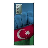 Samsung Galaxy Note 20 Uyumlu Kılıf Azarbaijan (19) Kılıfları Yumruk Bayrak