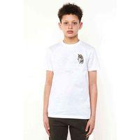 Watercolor Wolf Baskılı Unisex Çocuk Beyaz t-shirt