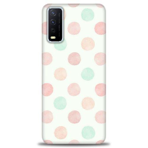 Vivo Y20 Kılıf HD Baskılı Kılıf - Blue Pink + Tam Ekran Koruyucu