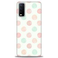 Vivo Y20 Kılıf HD Baskılı Kılıf - Blue Pink + Tam Ekran Koruyucu