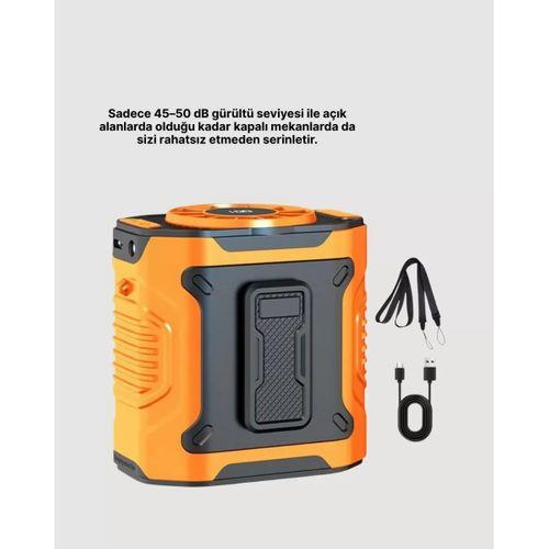 Usb Şarjlı Güçlü Hız Ayarlı El Ve Bel Fanı