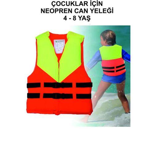 S Beden 4-8 Turuncu Yaş Çocuk Can Yeleği Neopren Sünger Yüzme Yeleği Çocuklar İçin Yüzdürme Yeleği