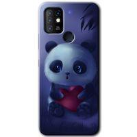 İnfinix Hot 10 Kılıf HD Desen Baskılı Arka Kapak - Bebek Panda