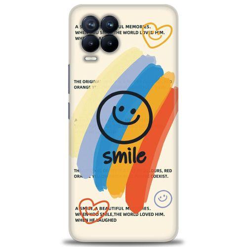 Realme 8 Pro Kılıf HD Baskılı Kılıf - Smile + Tam Ekran Koruyucu