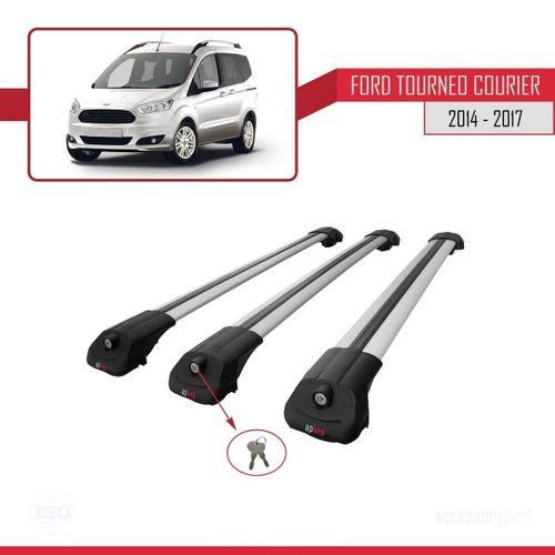 Ford Tourneo Courier 2014-2017 Arası ile uyumlu ACE-1 Ara Atkı Tavan Barı GRİ 3 ADET BAR