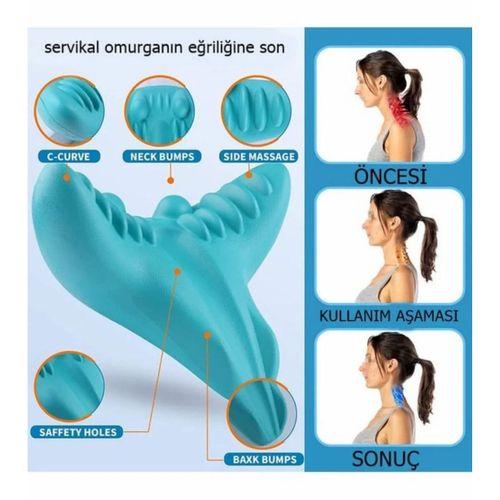 Ergonomik Boyun Masajı Yastığı – Servikal Traksiyon Destekli, Omurilik Ortopedik Yastık