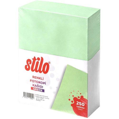 STİLO A4 RENKLİ FOTOKOPİ KAĞIDI 250 'li 80 gram GREEN