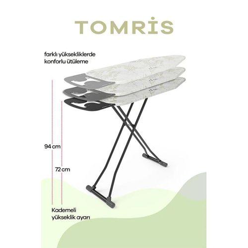 Perilla Tomris Ütü Masası Geniş Tabla Ayarlanabilir Yükseklik Katlanabilir Dayanıklı Gövde 15018