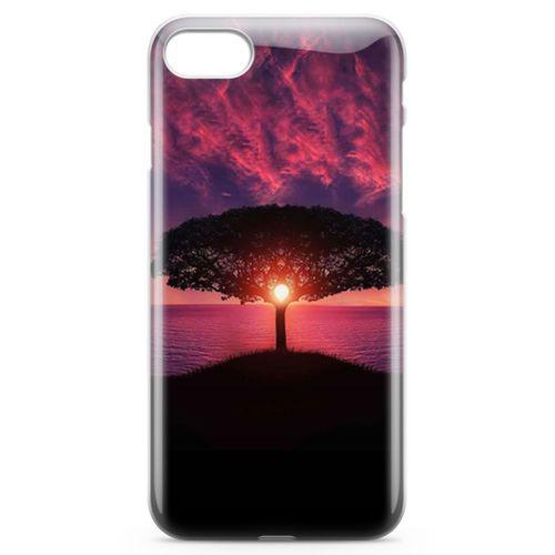 Apple iPhone 8 Kılıf Güneşin Batışı Arka Kapak Koruma Desenli Full Koruyucu