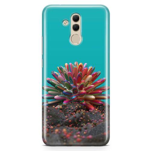 Huawei Mate 20 Lite Kılıf Siliconia Arka Kapak Koruma Desenli Full Koruyucu