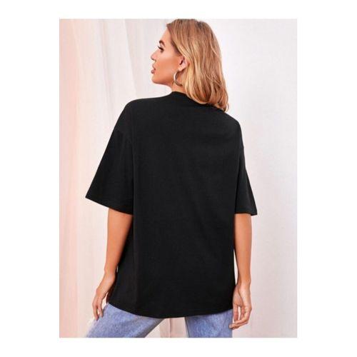 Doğannboss Minimal Kalp Baskılı Oversize Tshirt.