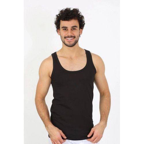 Erkek Penye Siyah Atlet