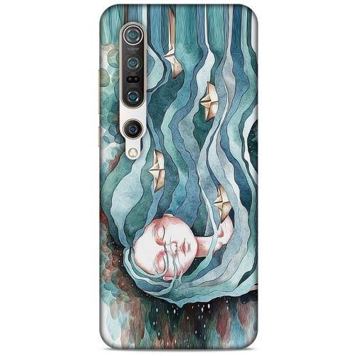 Xiaomi Mi 10 Pro Kılıf Depresyon (45) Liquid Air Kılıf Bordo Gri