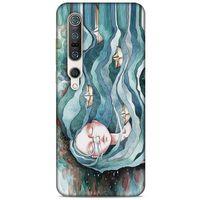 Xiaomi Mi 10 Pro Kılıf Depresyon (45) Liquid Air Kılıf Bordo Gri