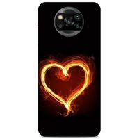 Lopard Xiaomi Redmi Poco X3 Uyumlu Kılıf FireX (24) Darbe Emici Kılıf Ateşli Kalp