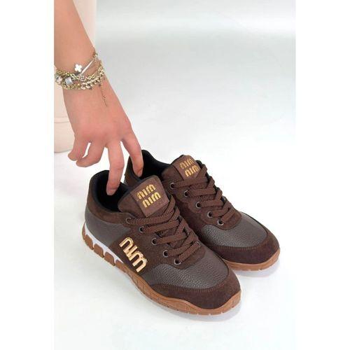 Marje Kahverengi Cilt Bağcıklı Spor Ayakkabı