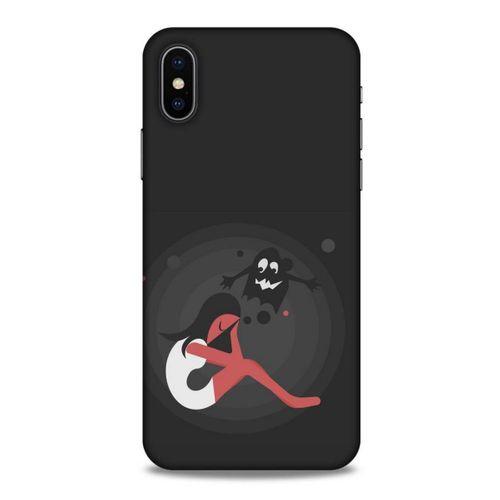 Apple iPhone XS Kılıf Depresyon (34) Slim Armor Kılıf Yeşil Fuşya