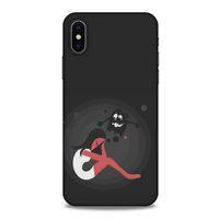 Apple iPhone XS Kılıf Depresyon (34) Slim Armor Kılıf Yeşil Fuşya