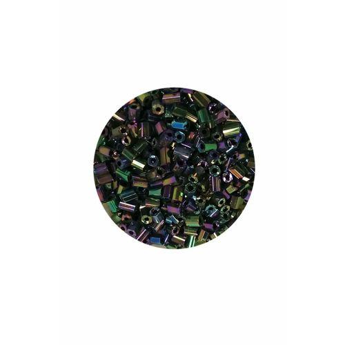 Kesme Cam Boncuk 2mm - 20 Gram - Parlak Alacalı -BNC304