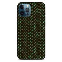 Apple iPhone 12 Pro Max Kılıf Dragons (3) Kapak Ejderha Cilt Yeşil