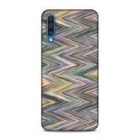 Samsung Galaxy A50 Uyumlu Kılıf Romans (47) Crystal Flex Kılıf Zig Zag
