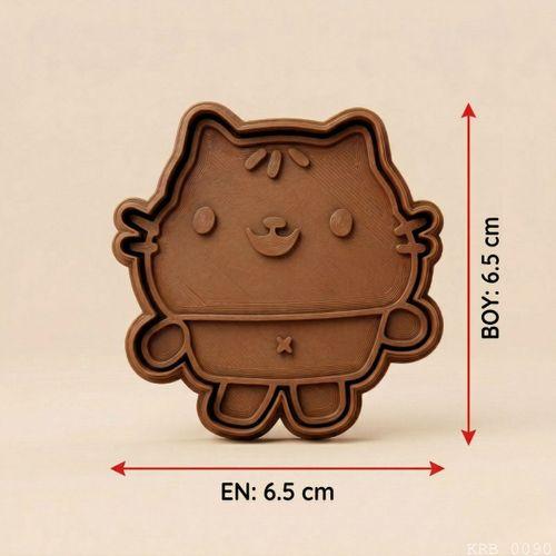 Tombul Kedi Hamur Şekillendirici Kurabiye Kalıbı Oyun Hamuru Kalıbı 6 5 cm