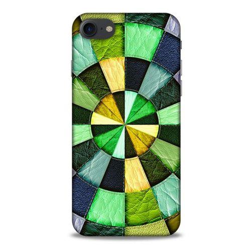 Apple Iphone 8 Kılıf Patchwork (36) Glitter Kılıf Yeşil Tonları