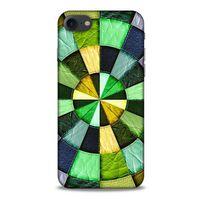 Apple Iphone 8 Kılıf Patchwork (36) Glitter Kılıf Yeşil Tonları