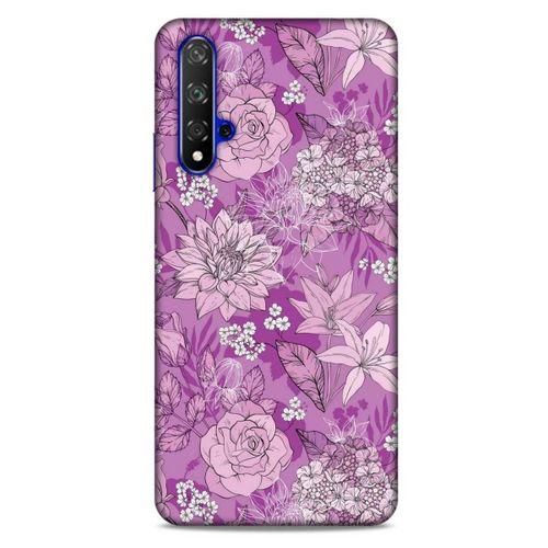 Huawei P Smart S 2020 Uyumlu Kılıf Pembe Delisi (8) Baskılı Kılıf Çiçek