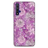 Huawei P Smart S 2020 Uyumlu Kılıf Pembe Delisi (8) Baskılı Kılıf Çiçek