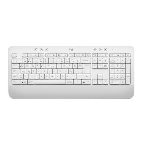 LOGITECH SIGNATURE K650, 920-010973, Beyaz, Bluetooth, Türkçe Q, Multimedya, Sıvı Temasına Dayanıklı, Klavye