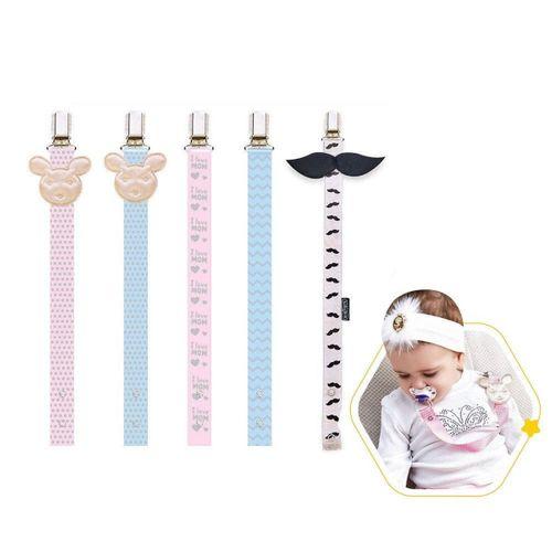 Babyjem BabyJem Emzik Tutacağı Desenli 427 Pembe Ayıcık