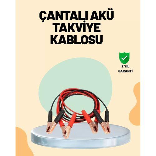 1200 Amper Jumper Kablo 2 Metre Bakır Uçlu Araç Takviye Seti